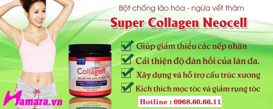 công dụng bột collagen Neocell chống lão hóa