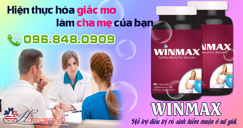  Winmax-For-Women hỗ trợ điều trị vô sinh nữ