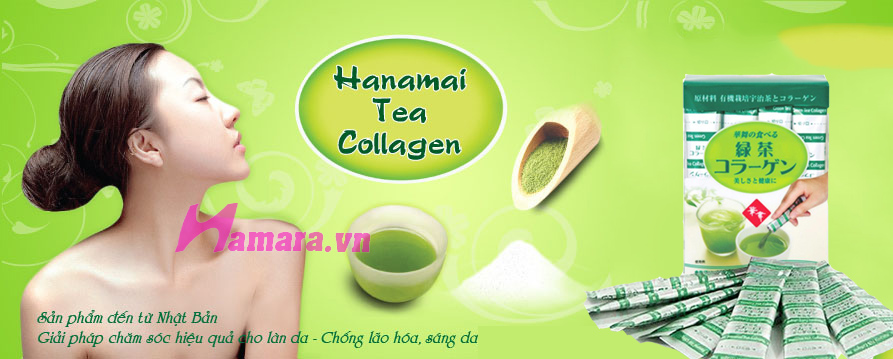 Hanamai Collagen Tinh chất Trà Xanh 2