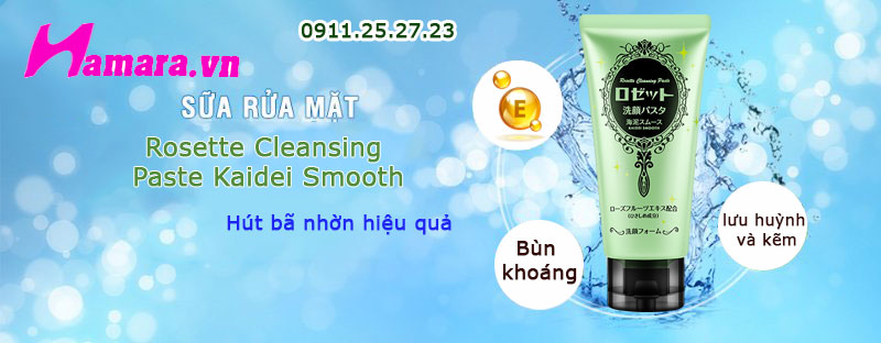 thành phần Rosette Cleansing Paste Kaidei Smooth
