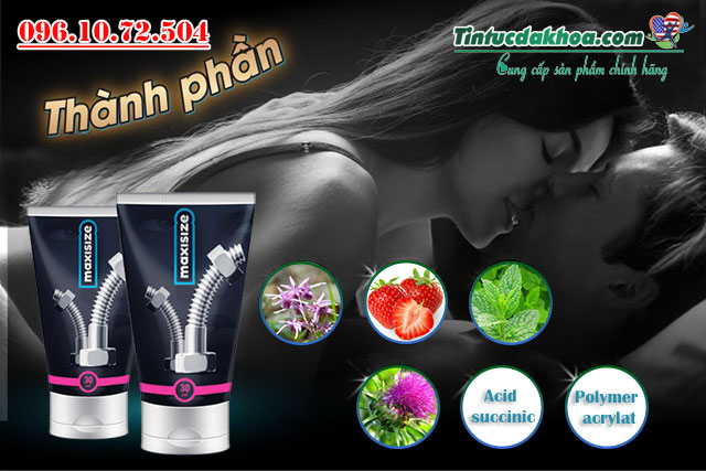 thành phần có trong sản phẩm maxisize