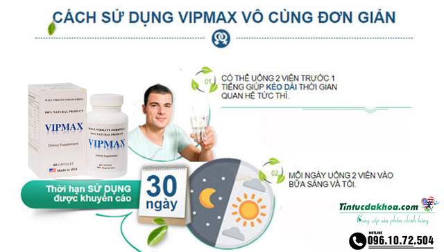 vipmax sử dụng