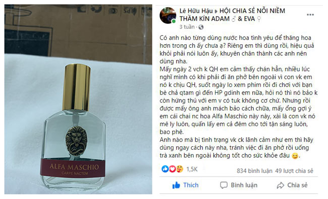 sử dụng nước hoa kích dục có hại không
