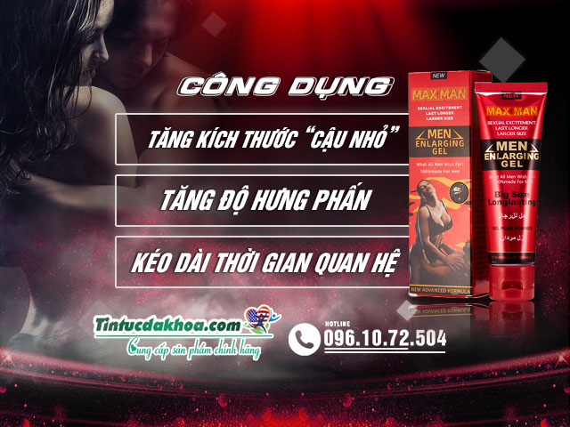 Công dụng của MAXMAN Enlargement