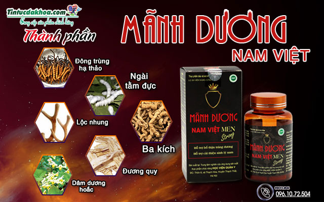 thành phần của mãnh dương nam việt