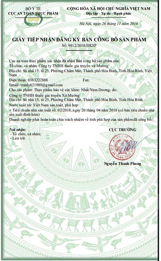 Hướng dẫn sử dụng Nhất Nam Dương