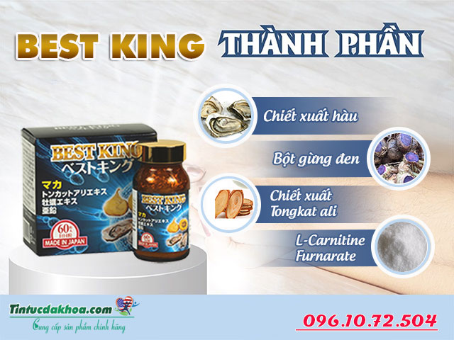 thành phần có trong sản phẩm best king