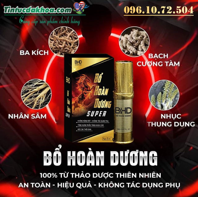 thành phần có trong sản phẩm bổ hoàn dương super